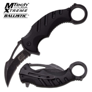 MTech XTreme Tactical Karambit Knife Combat Spring Assisted Open Serrated 833BK