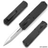 Black Strike OTF Tactical D-2 Steel CNC Black Alum Handle Auto Knife