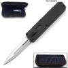 Black Strike OTF Tactical D-2 Steel CNC Black Alum Handle Auto Knife
