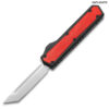 Red Strike OTF Tactical D-2 Steel CNC Red Alum Handle Auto Knife