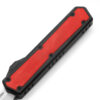 Red Strike OTF Tactical D-2 Steel CNC Red Alum Handle Auto Knife