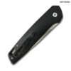 Tactical D-2 Steel CNC Black Alum Handle Auto Knife with Safety Lock