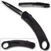 Black Karambit OTF Spear Point, Double Edged Blade
