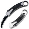 Auto Matic Karambit  Tanto Point Blade Carbon Fiber Sliver Handle
