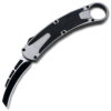 Auto Matic Karambit  Tanto Point Blade Carbon Fiber Sliver Handle