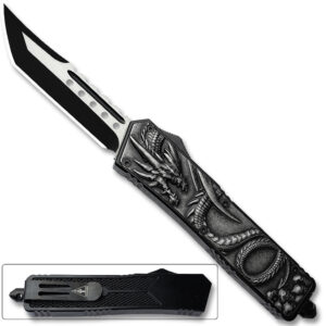 Dragon Skull OTF Knife - Tanto Blade