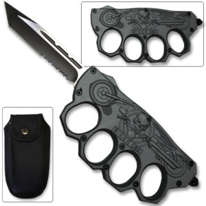 Biker USA Knuckle OTF Knife - Elite Collection - Gray