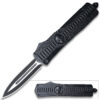 Venom Death Skull Auto OTF Knife  Death Warrior Spear Edge BK Handle