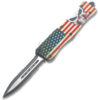 American Punisher OTF Knife Double Edge Serrated Blade