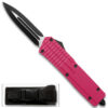 Pink Spear Point OTF Out The Front Assisted Open Tactical Glass Breaker Pink Handle