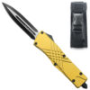 Gold Spear Point OTF Out The Front Assisted Open Tactical Glass Breaker