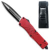 Red Spear Point OTF Out The Front Assisted Open Tactical Glass Breaker