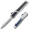 Delta Slim OTF Knife Out The Front Tactical  Straight Edge Sliver Carbon Fiber Handle