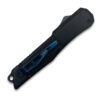 Delta Slim OTF Knife Out The Front Tactical  Straight Edge Black Carbon Fiber Handle