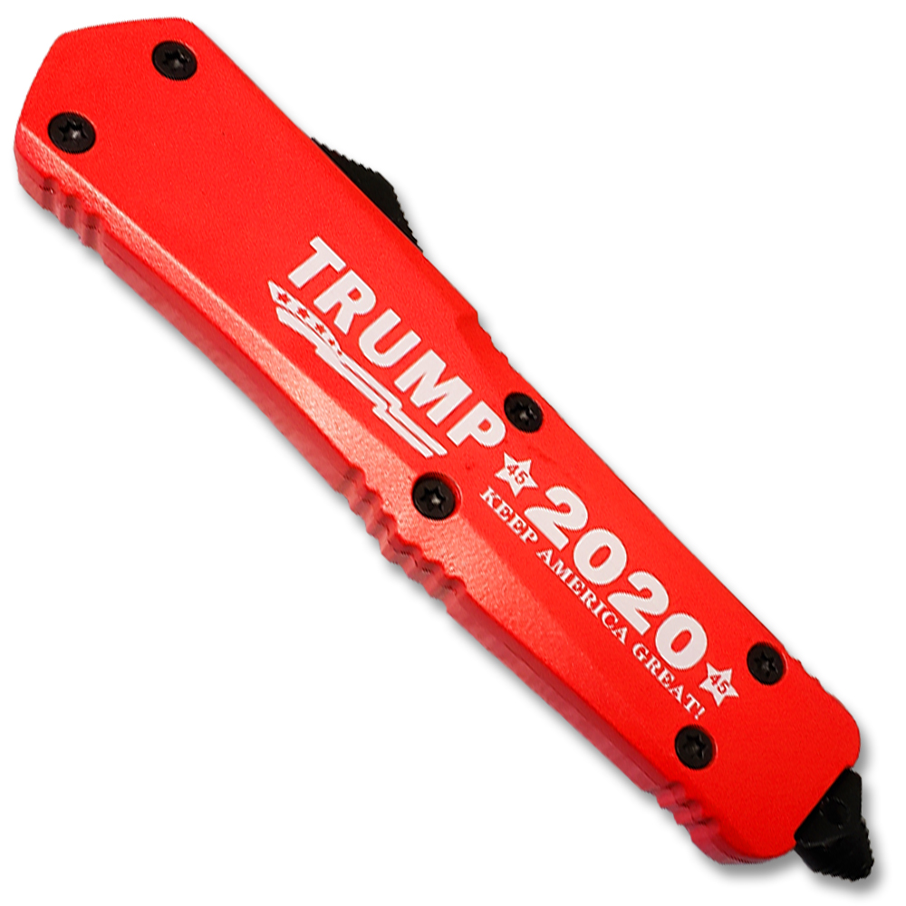Make America Great - Trump 2020 Straight Edge OTF Knife Out The Front Limited Edition