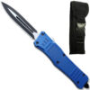 Spear Edge Blue Flagship OTF Knife Double Edge Blade