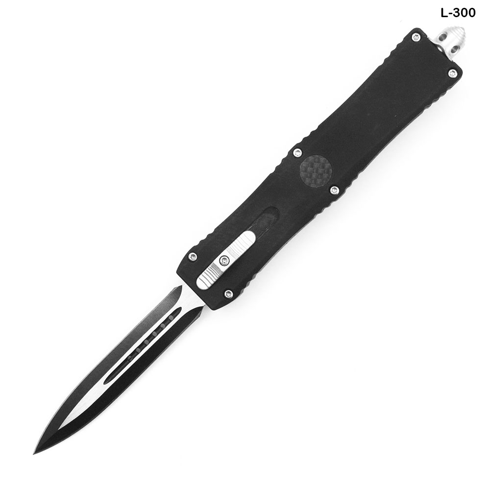 Templar Slim OTF Knife Out The Front Tactical  Spear Edge Black Handle
