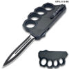 Black Carbon Fiber Handle USA Knuckle OTF Knife - Elite Collection