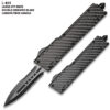 American Mercenary Tactical Carbon Fiber Military OTF Knife