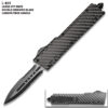 American Mercenary Tactical Carbon Fiber Military OTF Knife