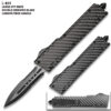 American Mercenary Tactical Carbon Fiber Military OTF Knife