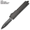 American Mercenary Tactical Carbon Fiber Military OTF Knife