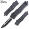 9 Inch Black Tactical Recon OTF  OTF Knife Drop Point