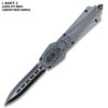Dark Kinght Tactical OPS Carbon Fiber Handle OTF Knife Spear Point