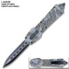 Dark Kinght Tactical OPS Camo Military OTF Knife Spear Point