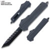 Midnight OPS Military OTF Dual Action Automatic Knife Black Tanto Blade