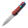 Double Edge Black & Red 2 Tone Handle OTF Knife