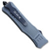 Spear Edge Grey Flagship OTF Knife Double Edge Blade