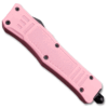 Pink Legacy Edge OTF Knife Spear Point, Double Edged Blade