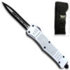 Silver Legacy Edge OTF Knife Spear Point, Double Edged Blade