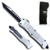 Silver Legacy Edge OTF Knife Tanto Point, Edged Blade