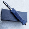 Blue Legacy Edge OTF Knife Spear Point, Double Edged Blade