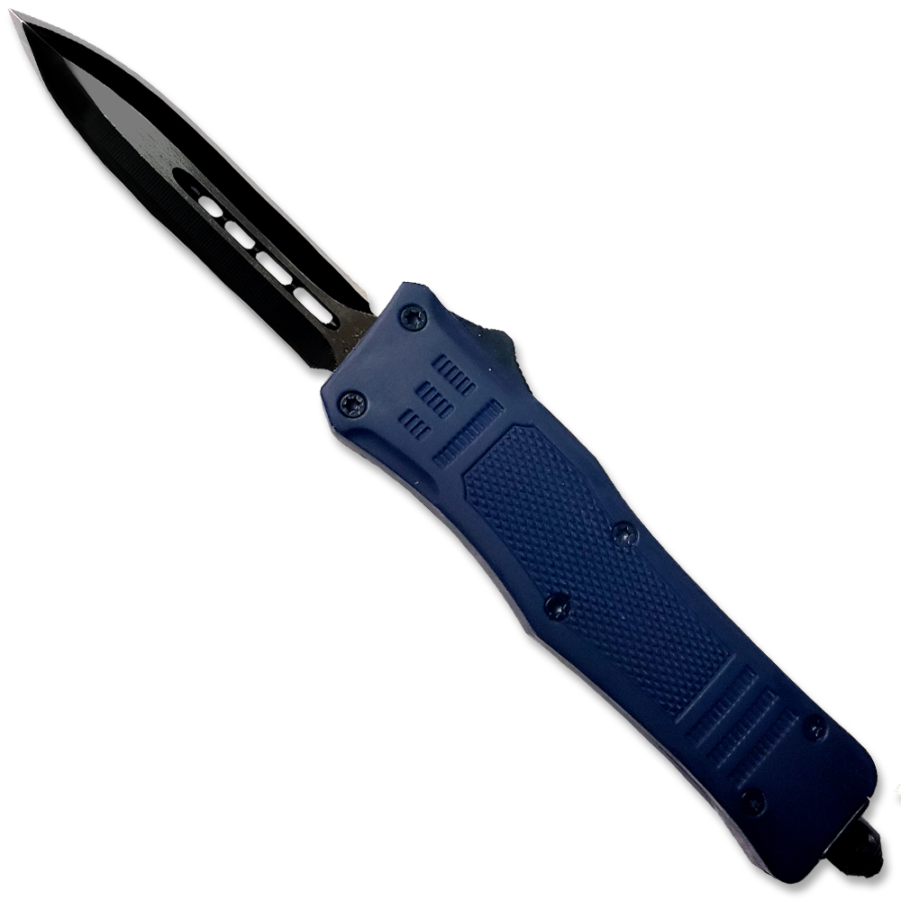 Blue Legacy Edge OTF Knife Spear Point, Double Edged Blade