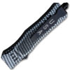 Carbon Fiber Legacy Edge OTF Knife Spear Point, Double Edged Blade