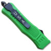 Green Legacy OTF Knife Spear Point, Double Edged Blade