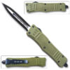 NEW Green Legacy OTF Knife Spear Point, Double Edged Blade