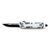White Hills OTF Drop Point Blade W/Glass Breaker Single Edge 7 Inches overall