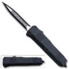 Dalta Black Legacy Edge OTF Knife Spear Point, Double Edged Blade