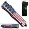 American Flag Swift OTF Knife  Double Edge Blade