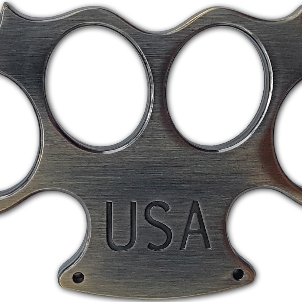 USA Heavy Duty Champaign Belt Buckle & Knuckle