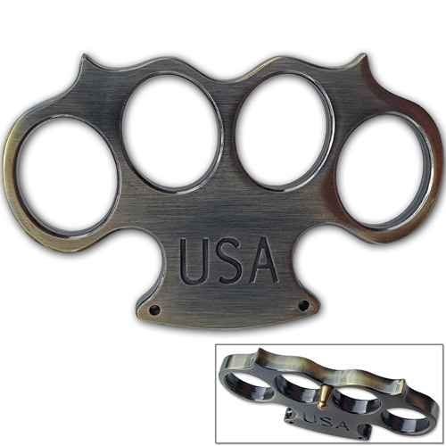 USA Heavy Duty Champaign Belt Buckle & Knuckle