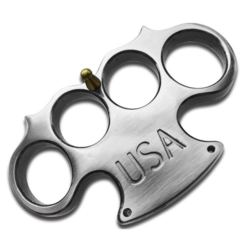 USA Heavy Duty Silver Paperweight Buckle Knuckle