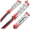 Demon Slayer Kyojuro Rengoku Red Nichirin Trainer Butterfly Knife