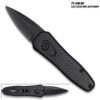 Black Push Button Legal Auto Knife (Black)