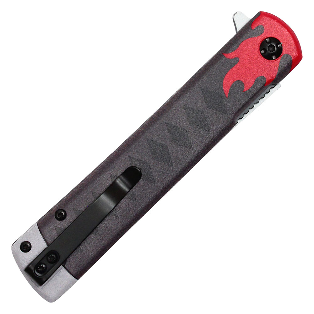 DEMON SLAYER - Tanjiro Kamado's Black Nichirin Style Spring Assisted  Knife