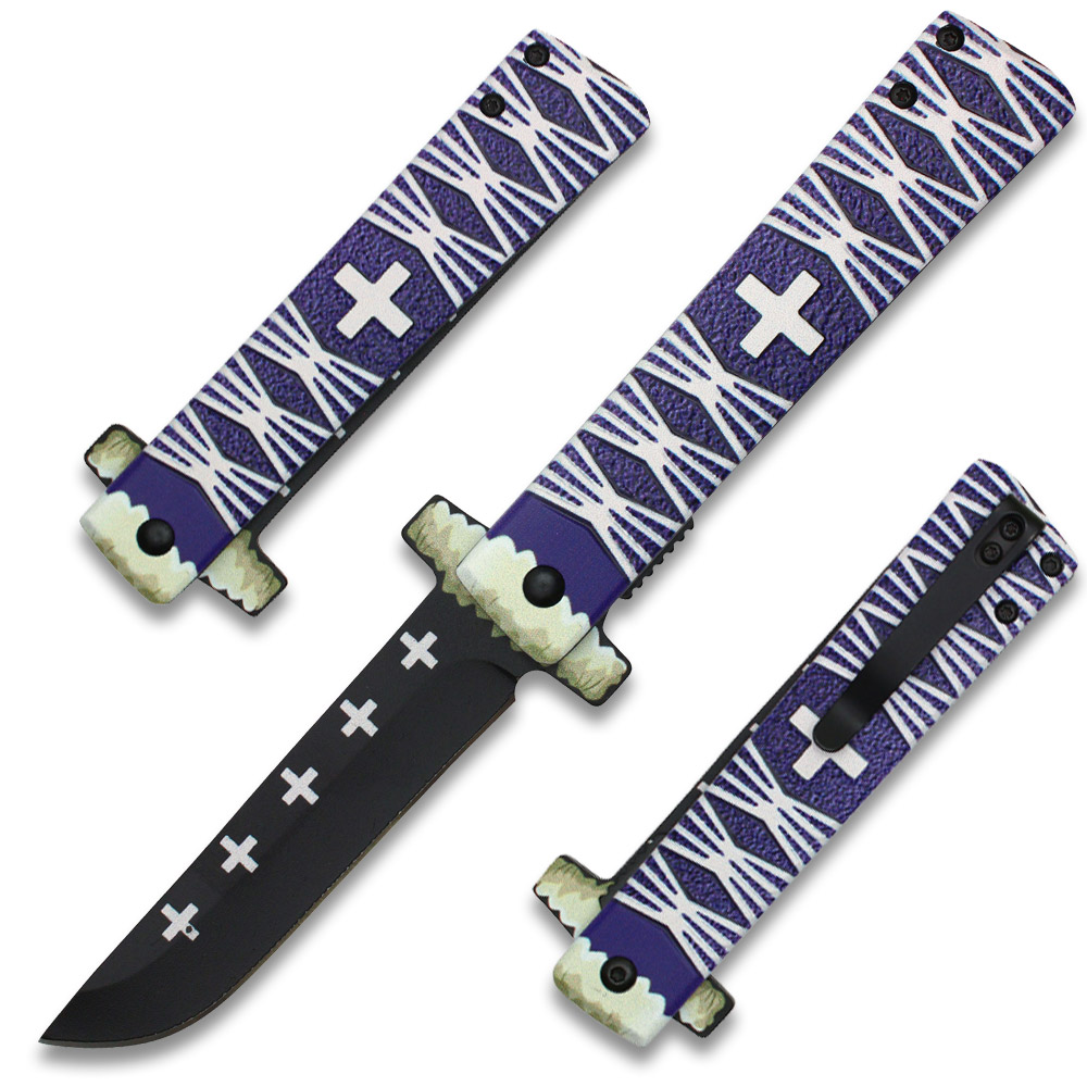 One Piece Kikoku Spring Assissted Pocket Knife